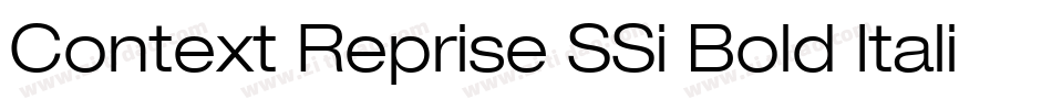 Context Reprise SSi Bold Italic字体转换